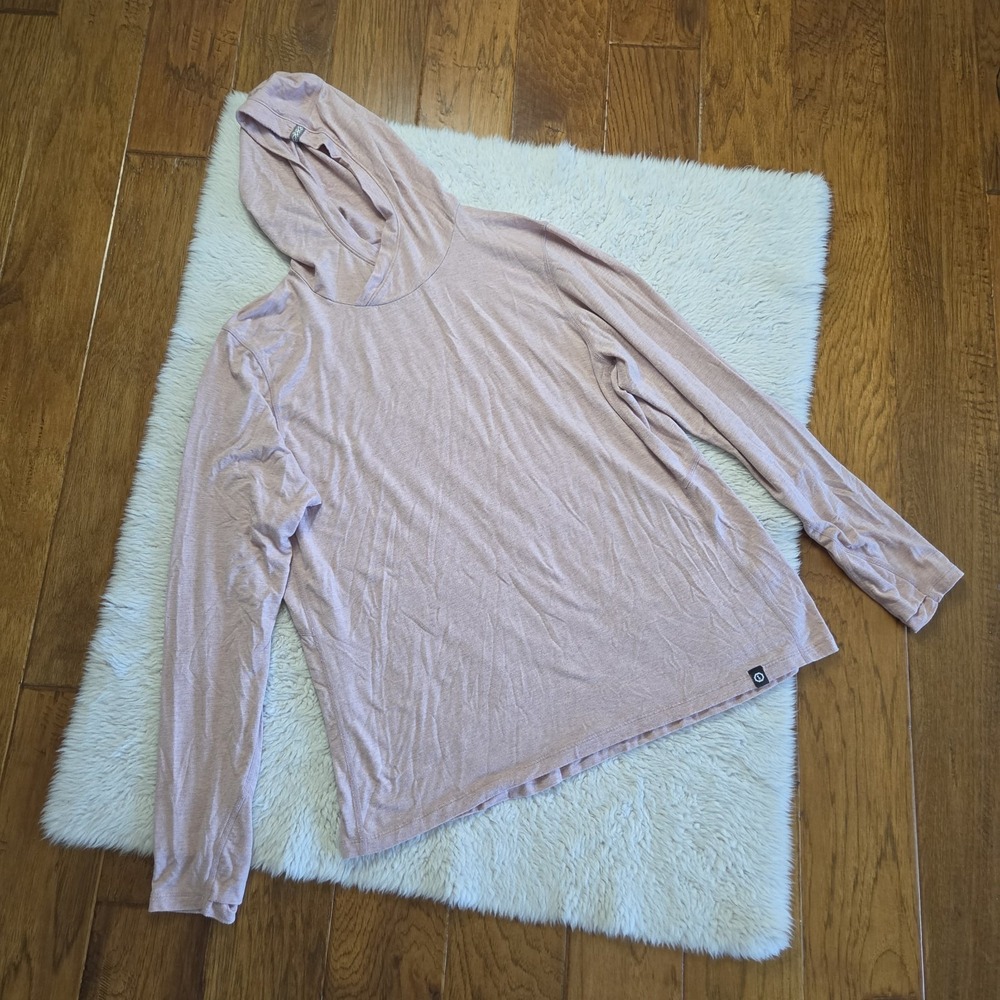 Paka Sol Hoodie Pullover Women's XXL Tencel Royal Alpaca Blend Woodrose Pink